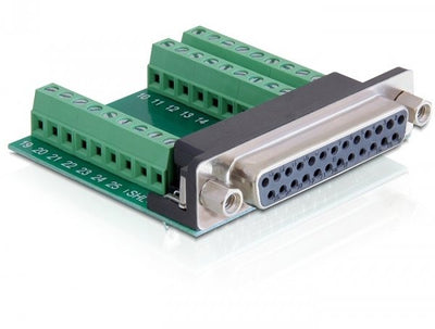Delock Adapter Sub-d 25 Pin Female Terminalblock — image 1