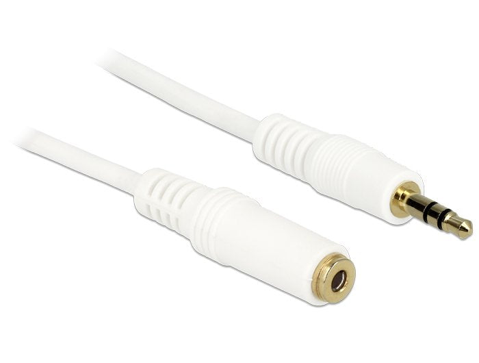 Delock Cable 3.5MM M-f, 3M Audio 3,5MM White