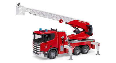 Bruder Scania Super 560R Bombero With Ladder Giratoria, Pump Water Light And Sound Model Vehículo 3591 — image 1