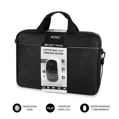 Subblim Case + Wireless Mouse Select Pack Laptops Up To 15.6'/ 39.6CM Mouse 1200DPI Indoor Acolchado Bolsillo  — image 1