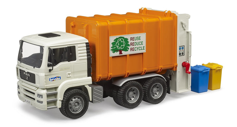 Bruder Man Tga Camión Basura Con Charging Rear 2772