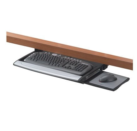 Fellowes Tray Keyboard Deslizante Deluxe Office Suite Desk Black