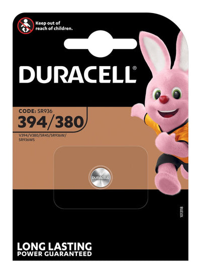 Duracell Battery Button 394 / 380 SR936 Oxido Silver 1,5V, 1 Pieces Silver 3MM 1UD — image 1
