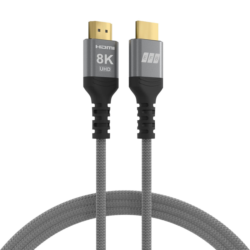 EFB Elektronik Cable HDMI-21-00004 HDMI 3M HDMI Type a Standard Black Grey