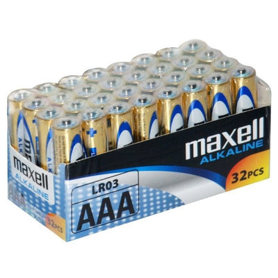 Maxell Batteries Alcalinas Aaa - LR03- Pack 32 Units — image 1