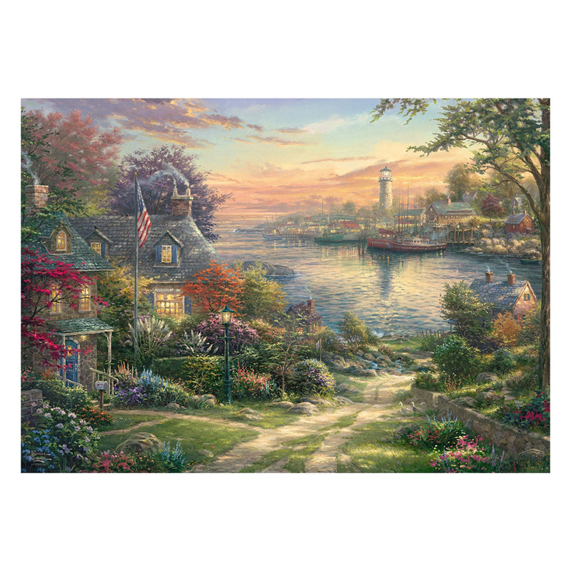 Schmidt Spiele Thomas Kinkade Studios: Port New Inglaterra, Rompecabezas 1000 Pieces 58785