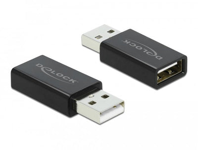 Delock USB 2.0 Adapter Typ-a Male a Typ-a Female Datenblocker — image 1