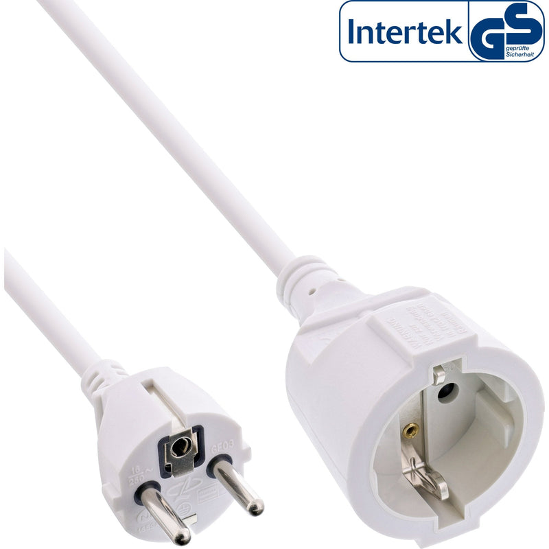 Inline® Power Extensión Cable White, 1.5M