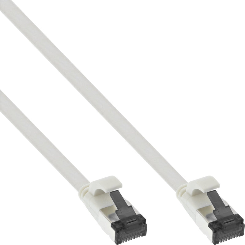 Inline Network Cable Flat , U/FTP, CAT.8.1, Tpe Libre Halógenos, White 2M