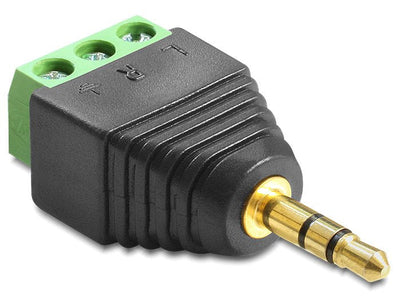 Delock Adapter Jack 3.5A 3PIN Black 65419 — image 1