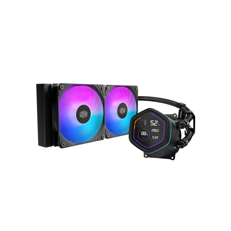 Cooler Master Refrigeracion Liquida CPU Masterliquid Core Nex Digital 240 ARGB Screen LED Digital 2,1 - Colour
