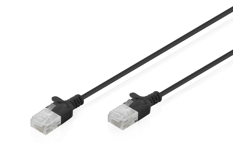 CAT.6 U-UTP Slim Network Cable, 0,5M, Black
