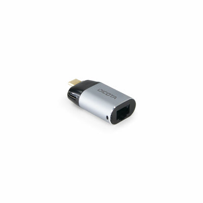 Dicota Mini Adapter USB-C a Ethernet Pd 100W Silver — image 1