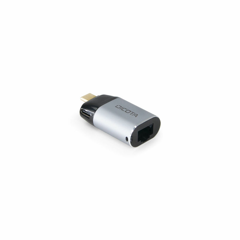 Dicota Mini Adapter USB-C a Ethernet Pd 100W Silver