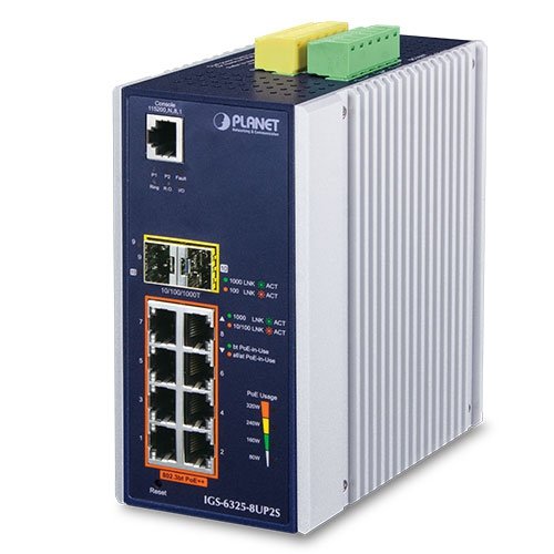 Planet IGS-6325-8UP2S Switch Gestionado L3 Gigabit Ethernet (10/100/1000) Energía Sobre Ethernet (PoE) Alumini