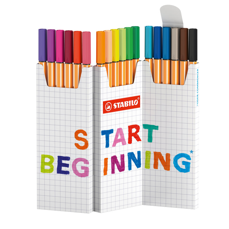 Stabilo Marker Point 88 Colours Surtidos Case Zig Zag 18 Ud
