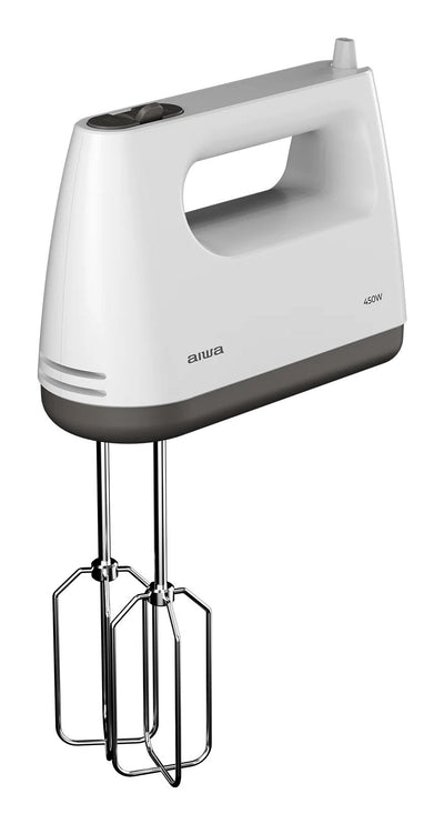 Aiwa Blender Reposteria Tesaberu AHX-600 450W 5 Velocidades Turbo 2 Varillas 2 Ganchos Steel — image 1