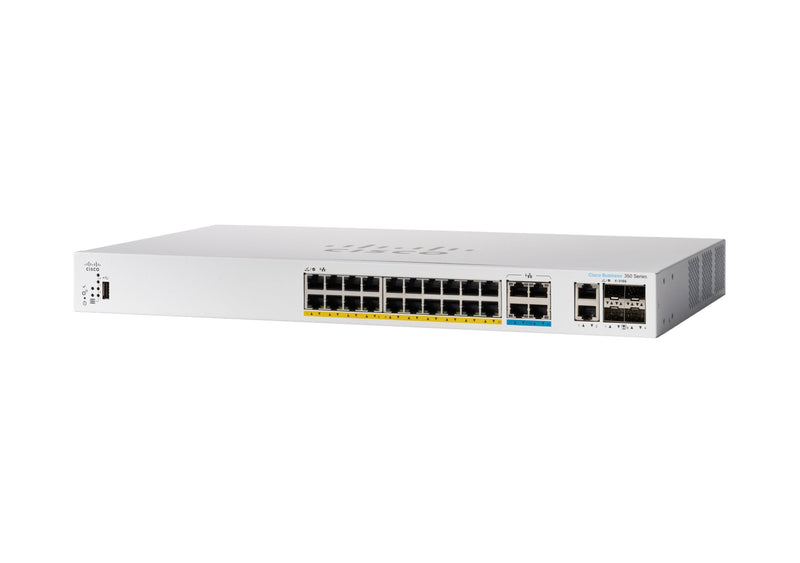 Cisco Catalyst 1300-24MGP-4X Conmutador L3 Gestionado 16 X 10/100/1000 (PoE + ) + 8 X 2.5G (PoE + ) + 4 X 10 G