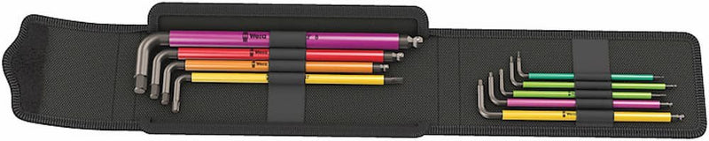 Wera Bicycle Set 4, Screwdrivers Black 9 Pieces Robusta Bag Foldable 05004173001