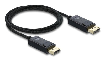 Delock Koaxiales DisplayPort Cable 16K 60 HZ 80Gbps With Geflechtmantel 1M — image 1