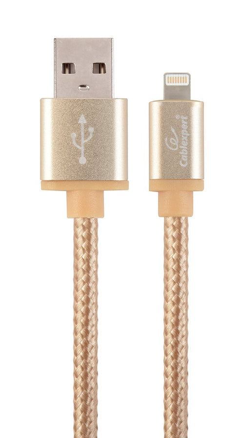 Cable Trenzado Algodón 8 Pines With Connectors Metálicos, 1,8M, Colour Gold — image 1