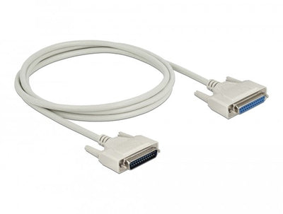 Delock Serielles Cable D-sub 25 Connector Male a Female 2M — image 1