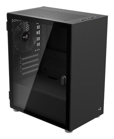 Aerocool PC Case CS-111-G-BK-V1 Glass Tempered ACCS-PC19013.11 Black — image 1