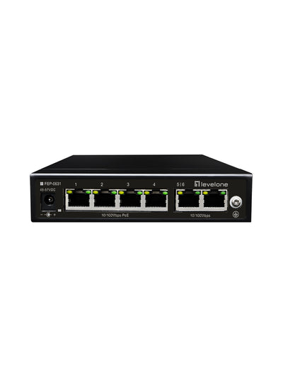 Switch Levelone 6X Fe FEP-0631 60W 4XPOE — image 1