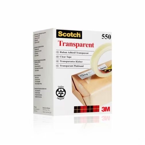 Scotch Pack 8Â Cintas Adhesivas 19MM X 66M - Transparent