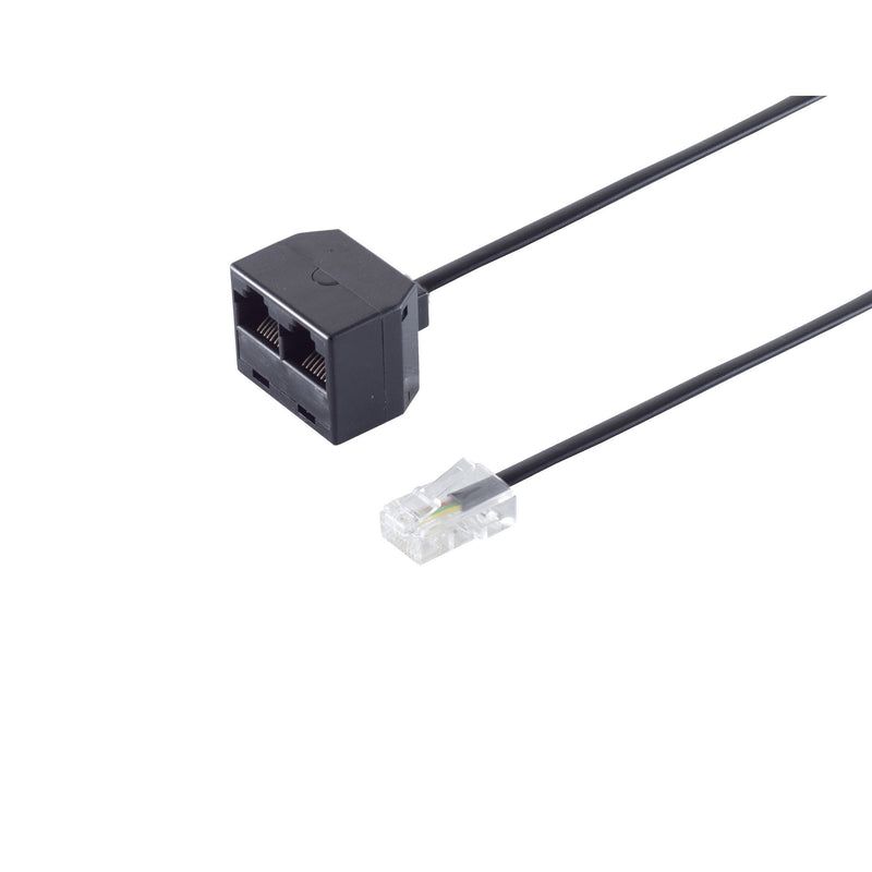 S/Conn Maximum Connectivity 71231-8 Network Cable Black 0,1M