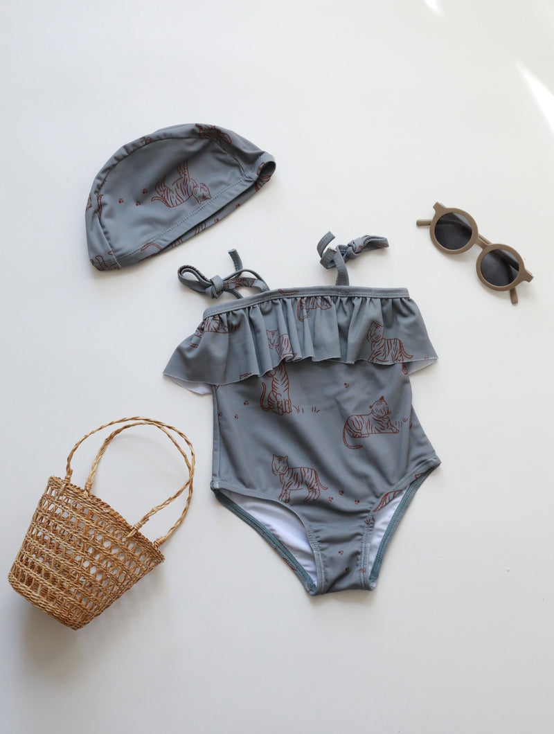 Children's High Elastic Sun Protection Quick-drying One Piece Swimsuit