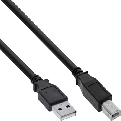 Inline USB 2.0 Cable Type a Male a B Male Black 2M — image 1