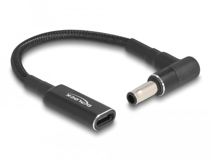 Delock 60042 Cable Charging Laptop USB Type-c™ Female a Samsung 5,5 X 3,0MM Male Ángulo 90° 15CM