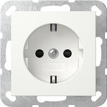 Gira 475527 Schuko-toma Power Up Without Bef.-krallen + Safetyplus SYS.55 Rw Matte