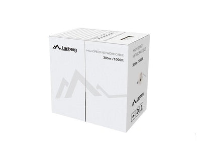 Lanberg Network Cable UTP CAT.5E 305M Orange Sólido Cu Fluke — image 1