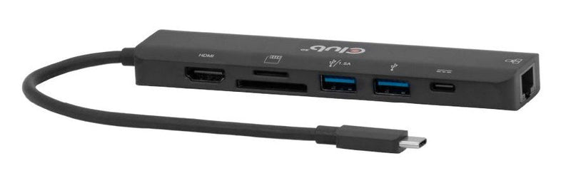 Hub CLUB3D CSV-2553 Interfaz USB Type-c 5000 Mbit/S Black