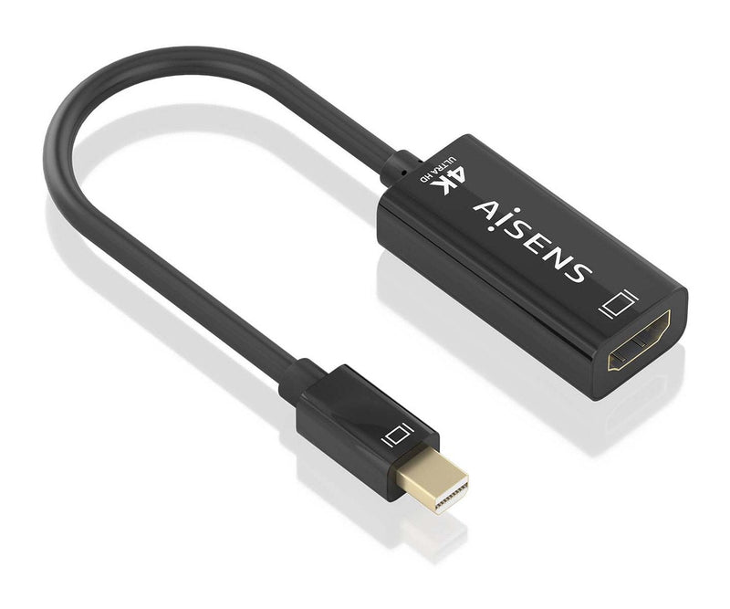 Aisens Converter Mini DP a HDMI 4K@60HZ, Mini DP/M-hdmi/H Black 15CM