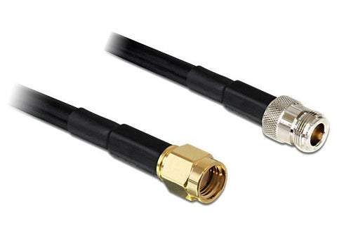 Delock Cable Antenna Rp-sma Male N Female LMR195 1M — image 1