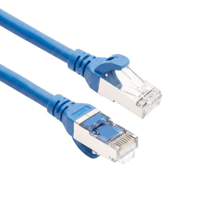 Blue 10 Meters Tpe S FTP CAT.6A Ultra-flex Patch Cable Snagless With RJ45 Connectors