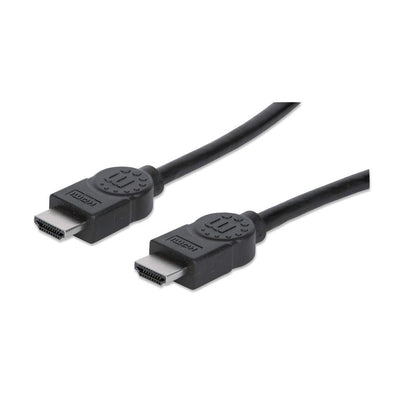 Manhattan HDMI Cable High Speed Male a HDMI Male Arc, 3D, 4K@30HZ, Blindado, Black 1M — image 1