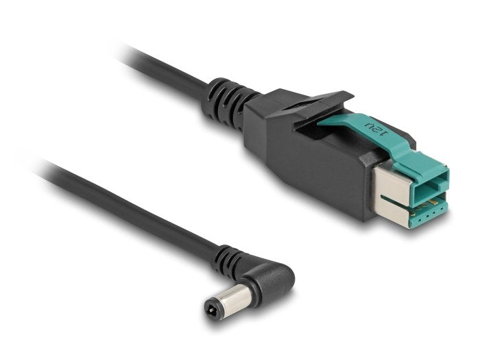 Delock 80609 Cable Poweredusb Male 12V a DC 5,5 X 2,5MM Male Sesgado 1M