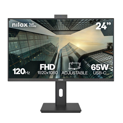 Nilox Monitor NXM24RWEB0265 24 1920 X 1080 Pixels Full HD LED Black NXM24RWEB0265 — image 1