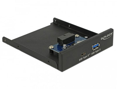 Delock 3.5 USB 3.1 Gen 1 Front Panel 1 X USB Type-c™ + 1 X USB Typ-a — image 1
