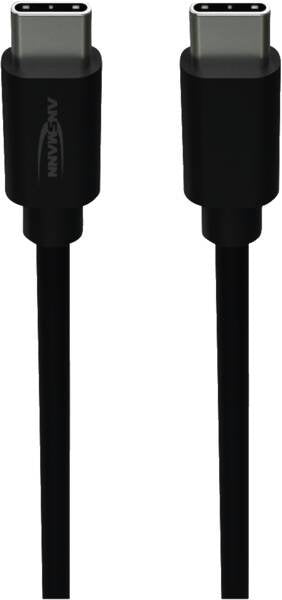Ansmann Cable Datos And Charging USB Type-c a Type-c Black 1,2M
