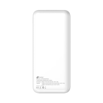 Leotec Powerbank 20000MAH 22,5W PD20W Blan (1 USB-C + 2USB-A Inc USB-A a Usb-c) — image 1