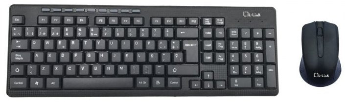 Keyboard Spanish + Mouse L-link Wireless Black Combo LL-KB-555-W