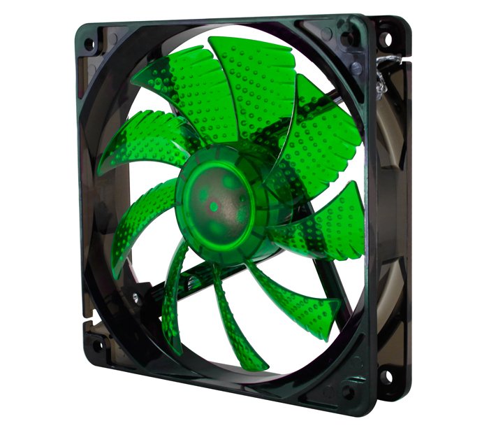 Nox Fan Box Coolfan 12X12 LED 19 Dba. Green