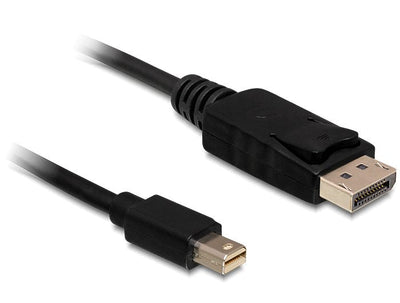 Delock Cable Mini DisplayPort/DisplayPort, 0.5M 0,5M Black — image 1