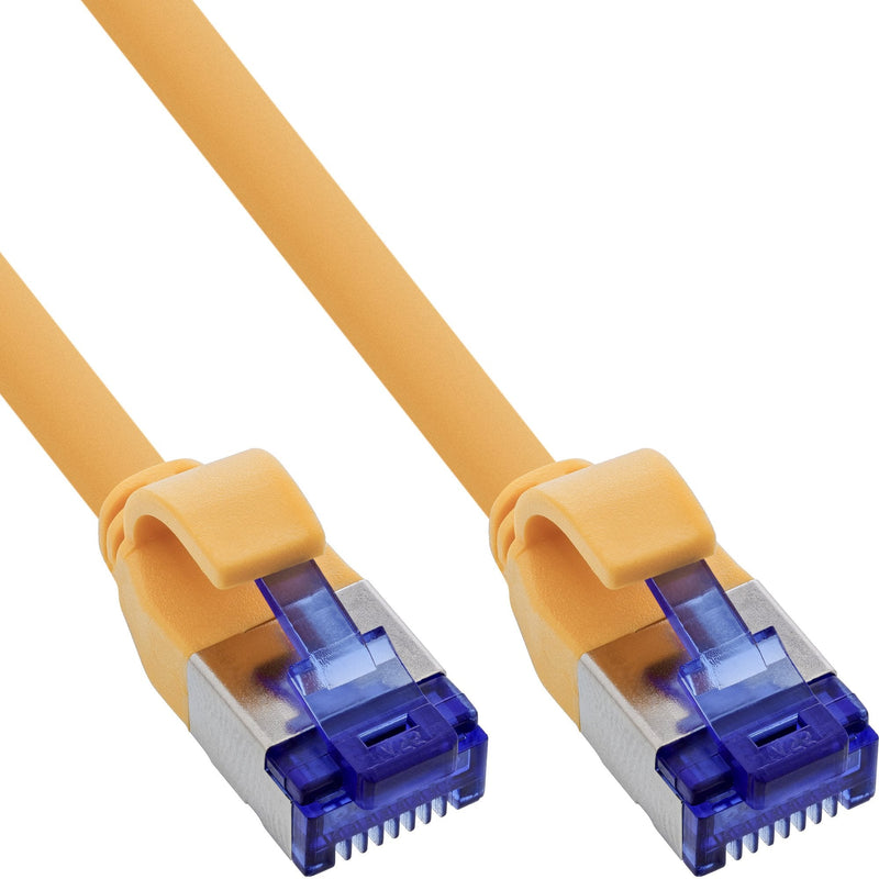 Inline® Network Cable Slim, CAT.6A, S/FTP, Tpe (lszh) Flexible, PoE, Yellow, 3M