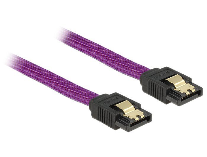 Delock Cable SATA 6GB S 30CM Violett